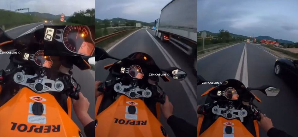 Objavljen video Zeničanin na M17 divljao motociklom 278 km h evo kako