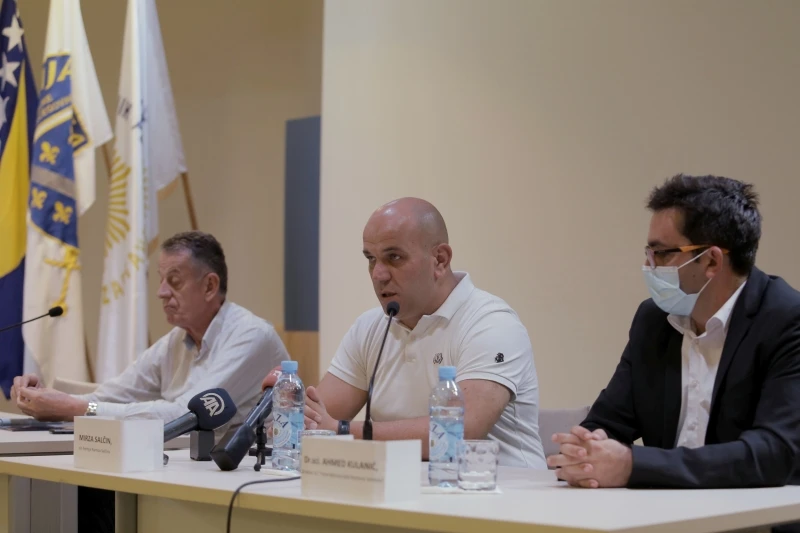 Tajib Delalić, Mirza Salčin i Ahmed Kulanić