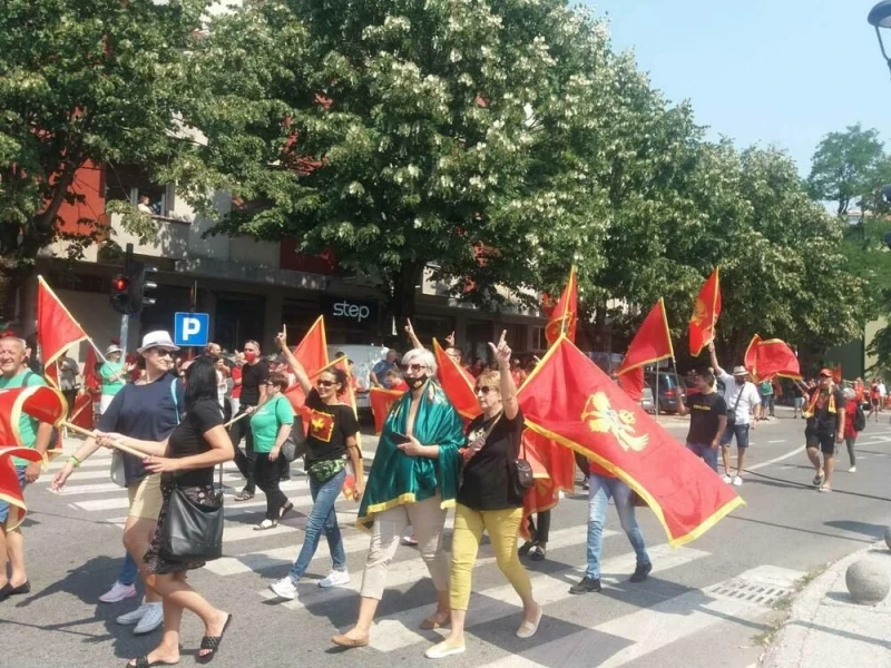 Protest na Cetinju