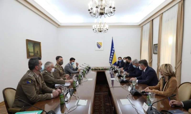 Detalj sa sastanka u Predsjedništvu BiH