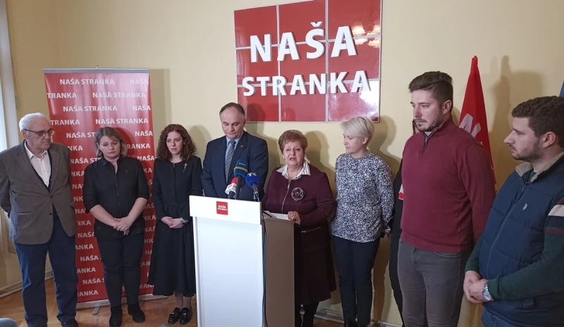 Press konferencija Naše stranke u Tuzli