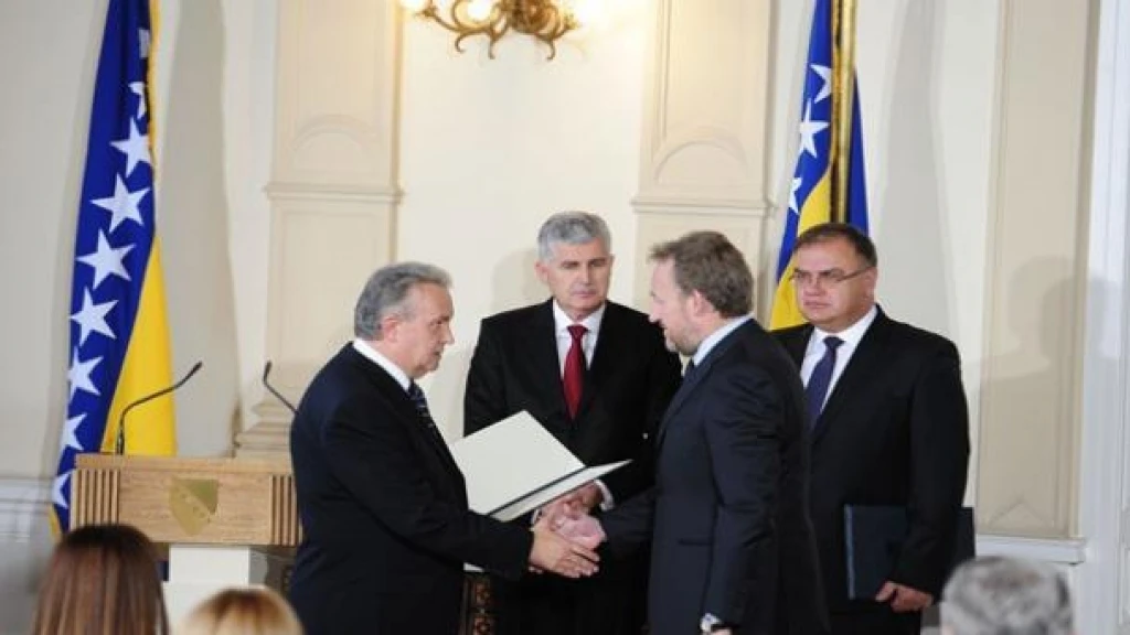Detalj sa polaganja zakletve u Predsjedništvu prije četiri godine FOTO: AA