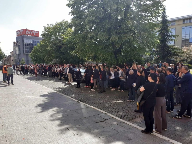 Protest sindikata u Brčkom