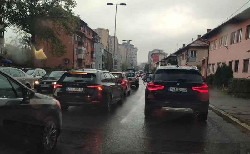 Gužva na sjevernoj saobraćajnici