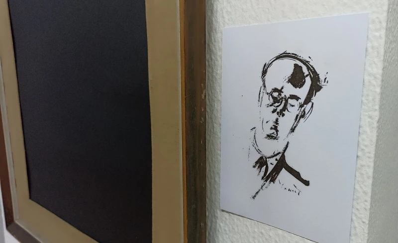 Reprodukcija nestalog portreta Meše Selimovića