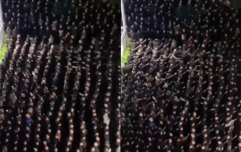 Rim, fašistički pozdrav