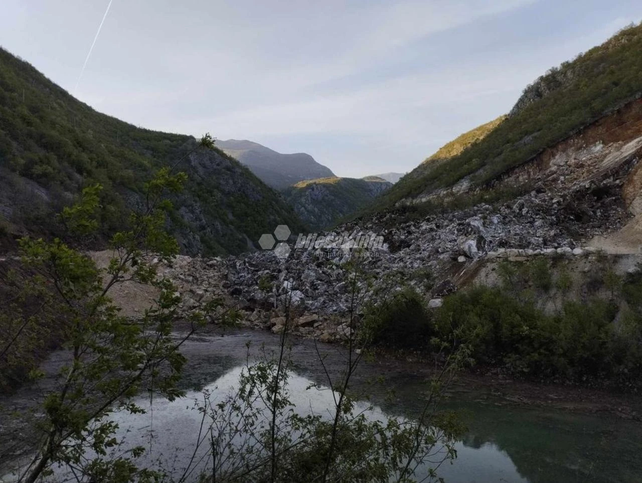 Odron u Bijeloj kod Mostara