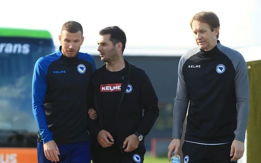 Edin Džeko, Emir Spahić i Saša Papac