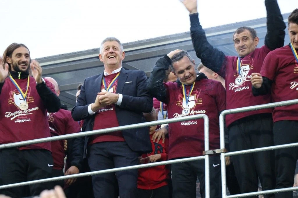 Musemić je kao trener Sarajeva osvojio pet trofeja