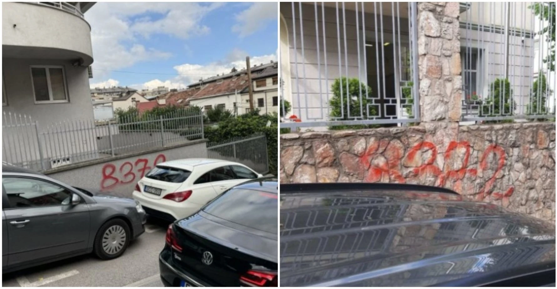 Grafiti na ambasadama