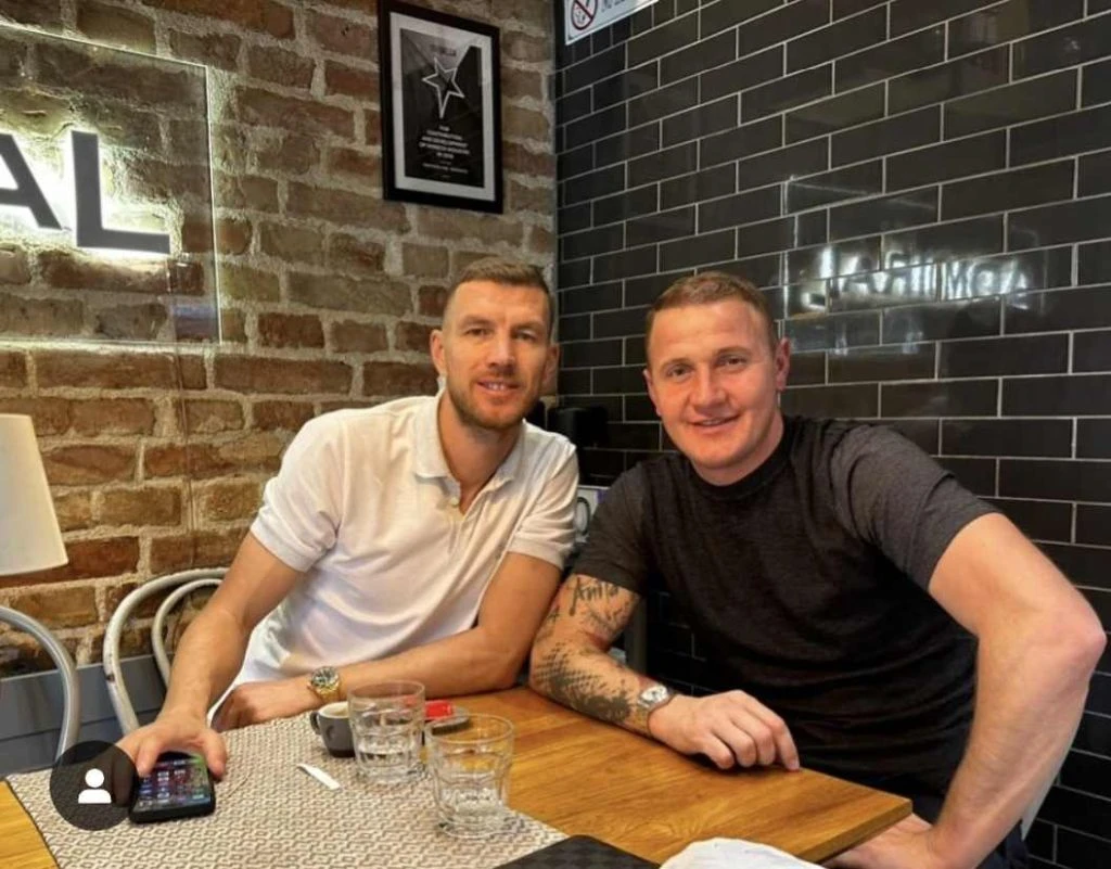 Džeko i Ibričić nedavno na ručku u Sarajevu