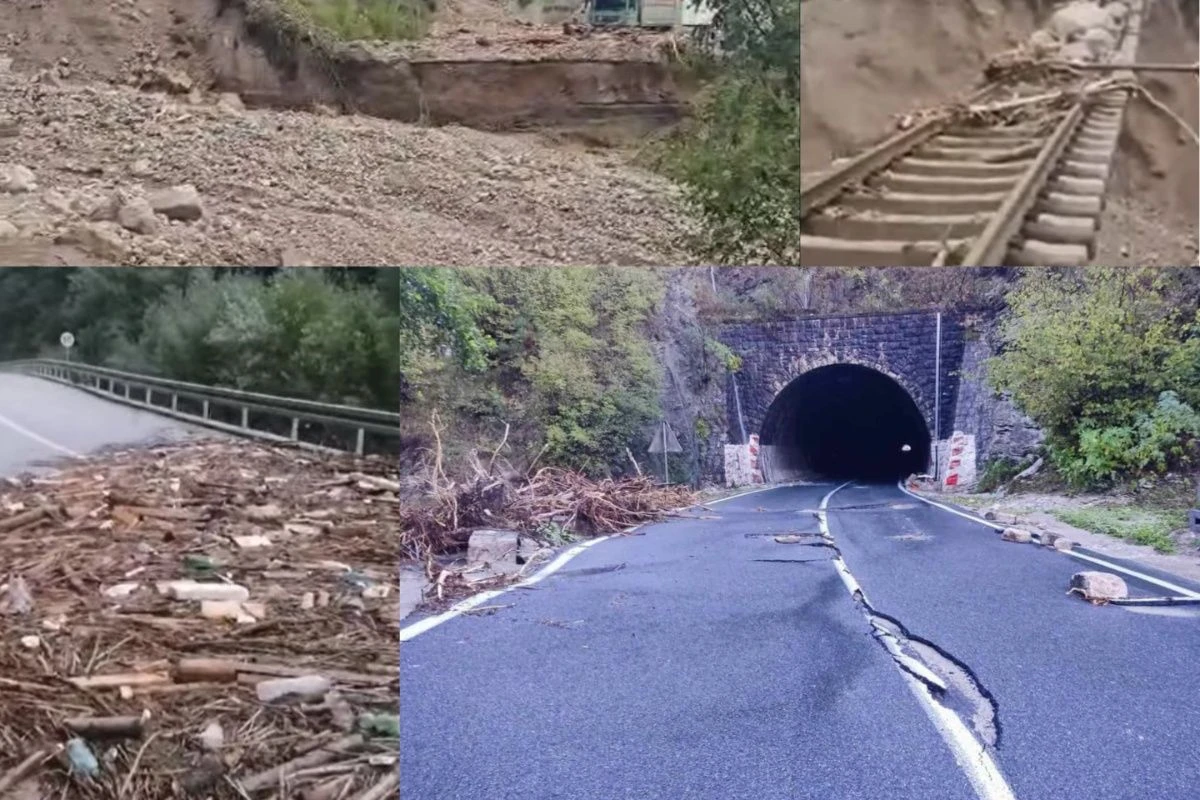 Ceste i pruga nakon obilne kiše