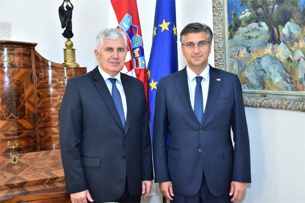 Dragan Čović i Andrej Plenković