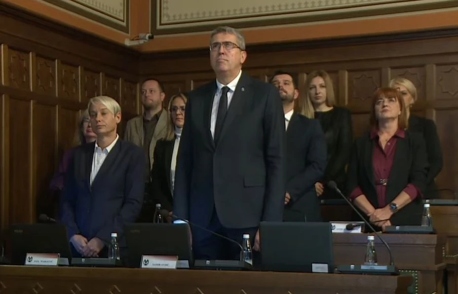 Anja Margetić Stakić i Samir Avdić na današnjoj sjednici Gradskog vijeća
