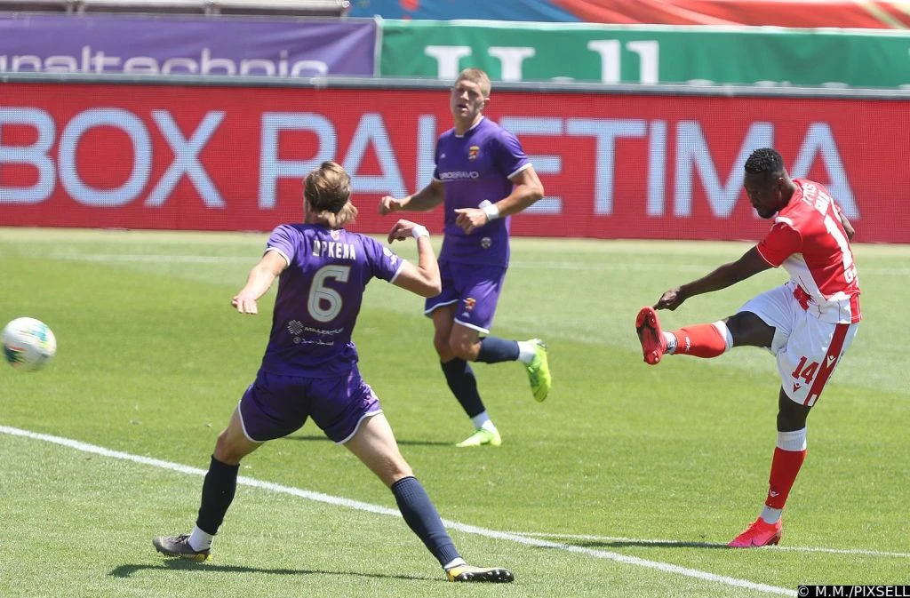Boakye iz perioda dok je nosio dres Crvene zvezde