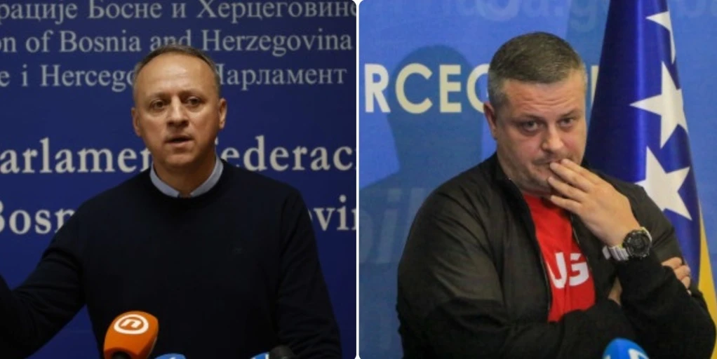 Almedin Aliefendić i Vojin Mijatović