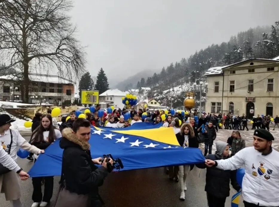 Sa jednog od ranijih defilea mališana u Srebrenici