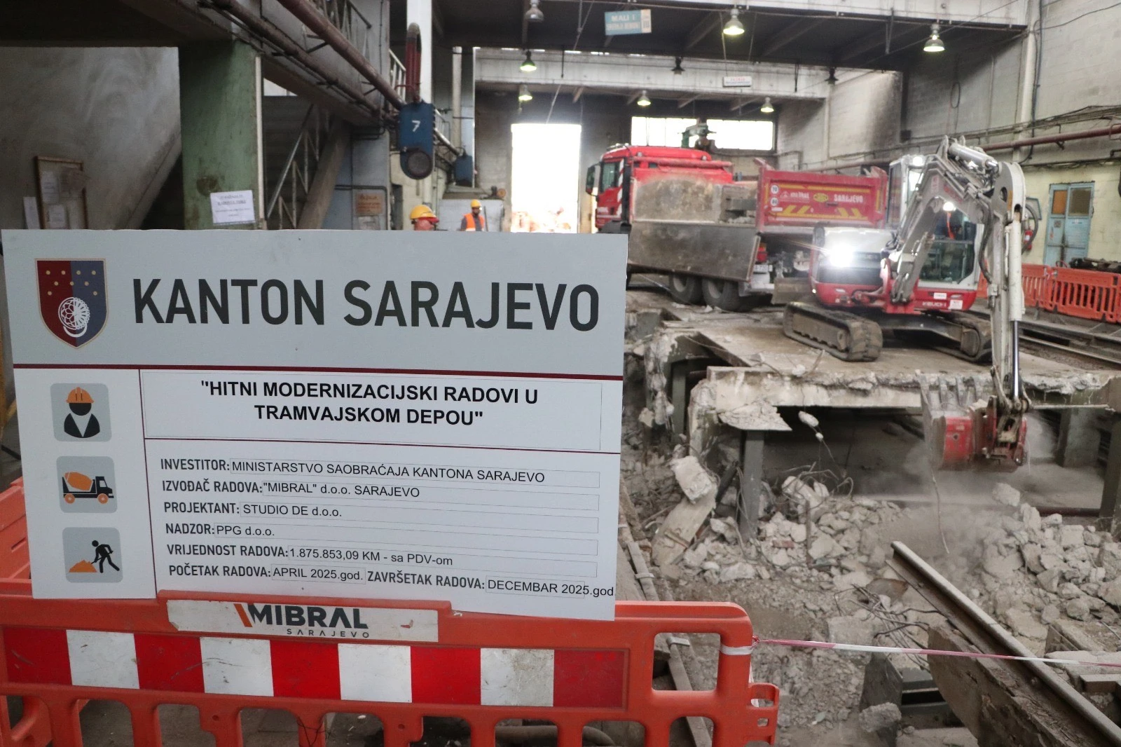 Rok za završetak radova je osam mjeseci