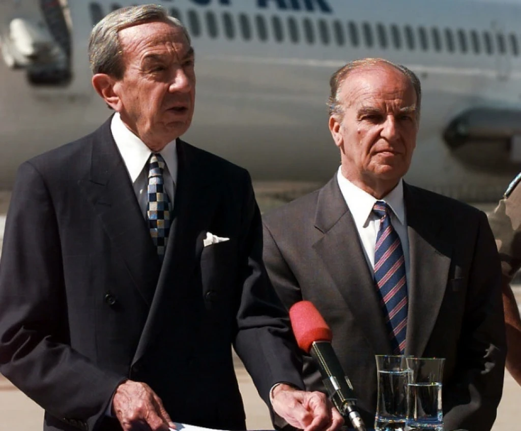 Warren Christopher i Alija Izetbegović 
