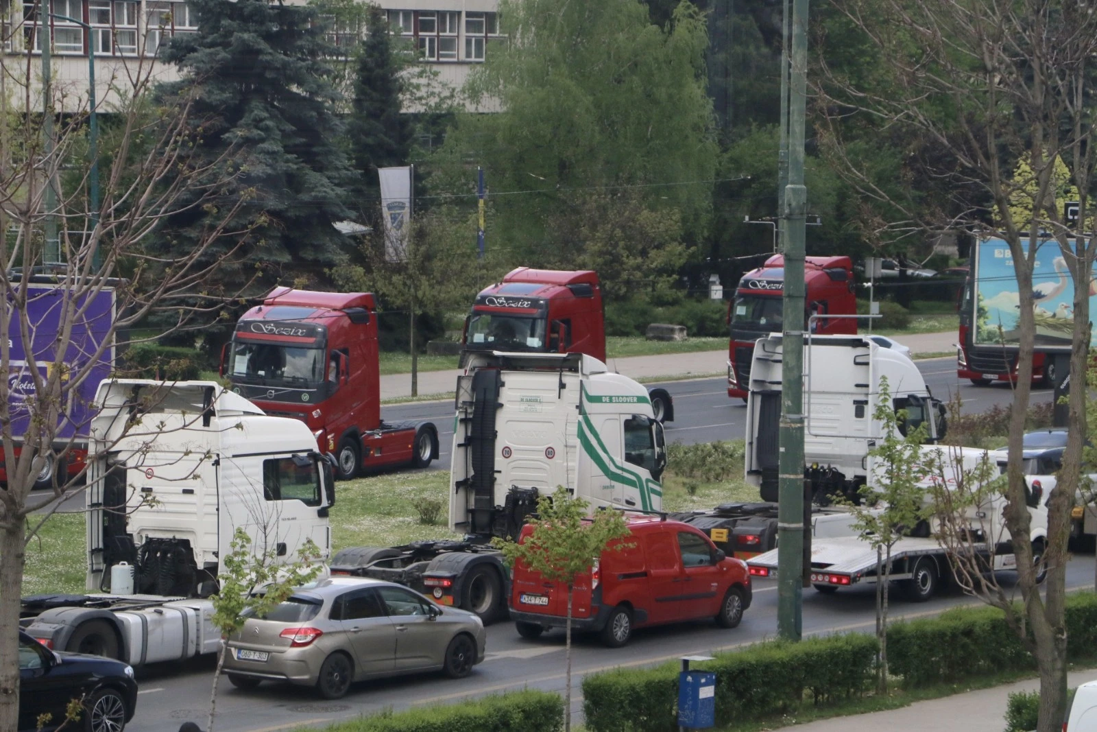 S protestne vožnje u Sarajevu