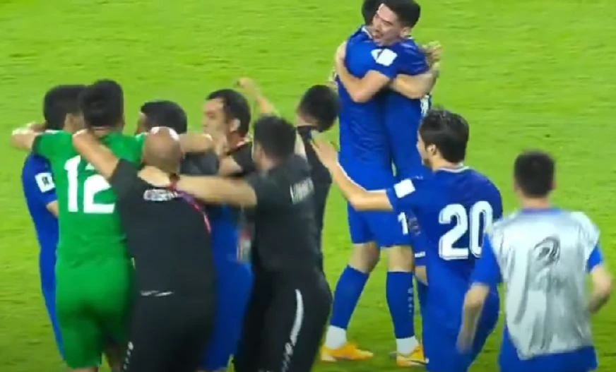 Slavlje reprezentativaca Uzbekistana