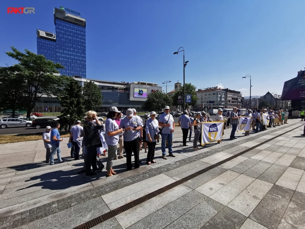 S jednog od protesta zaposlenih u institucijama BiH