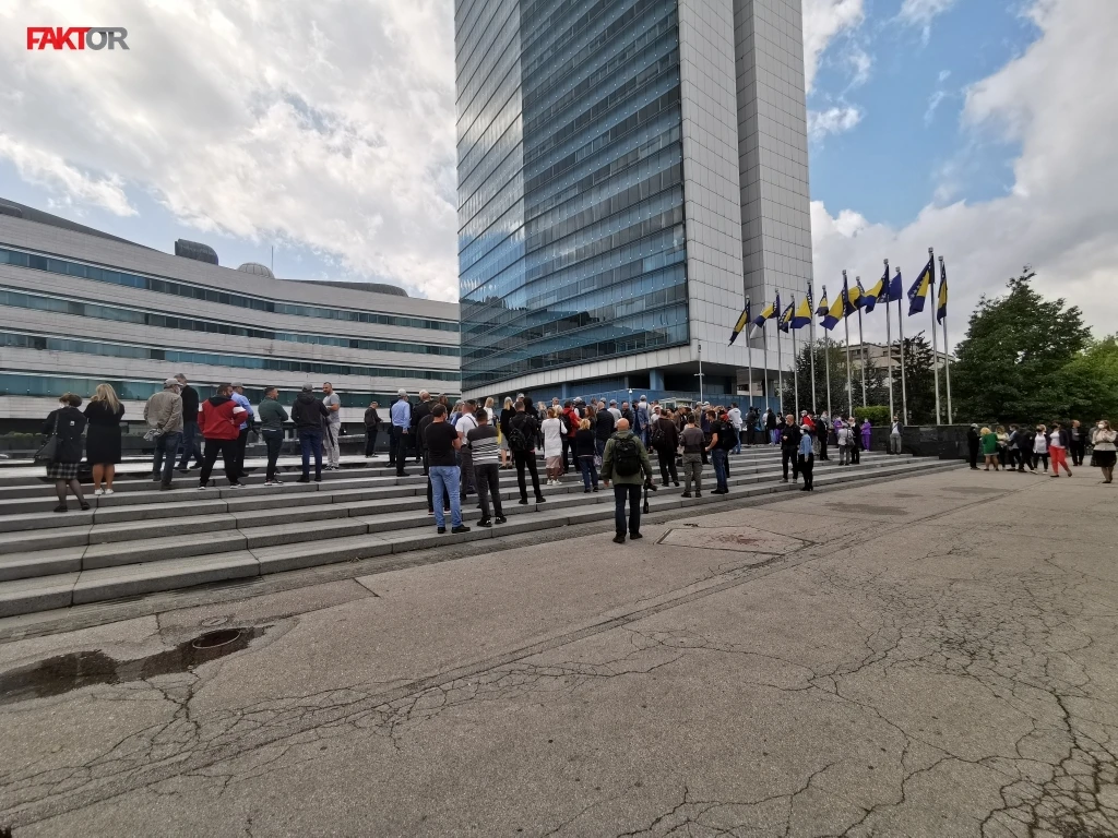 S jednog od protesta zaposlenih u institucijama BiH
