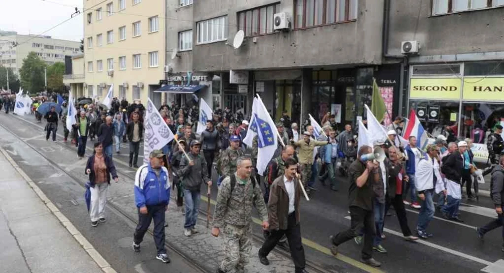 Protesti boraca, Sarajevo 