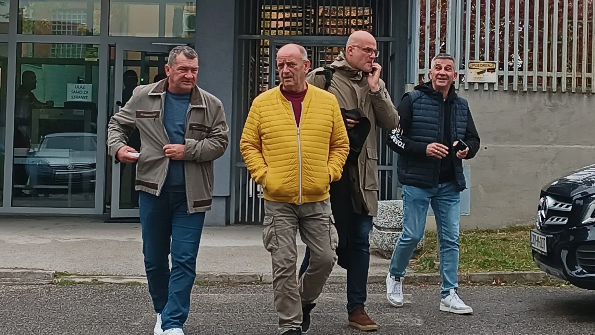 Abid Arapčić, Refik Morankić, advokat Meris Ćato i Ahmet Bajrić