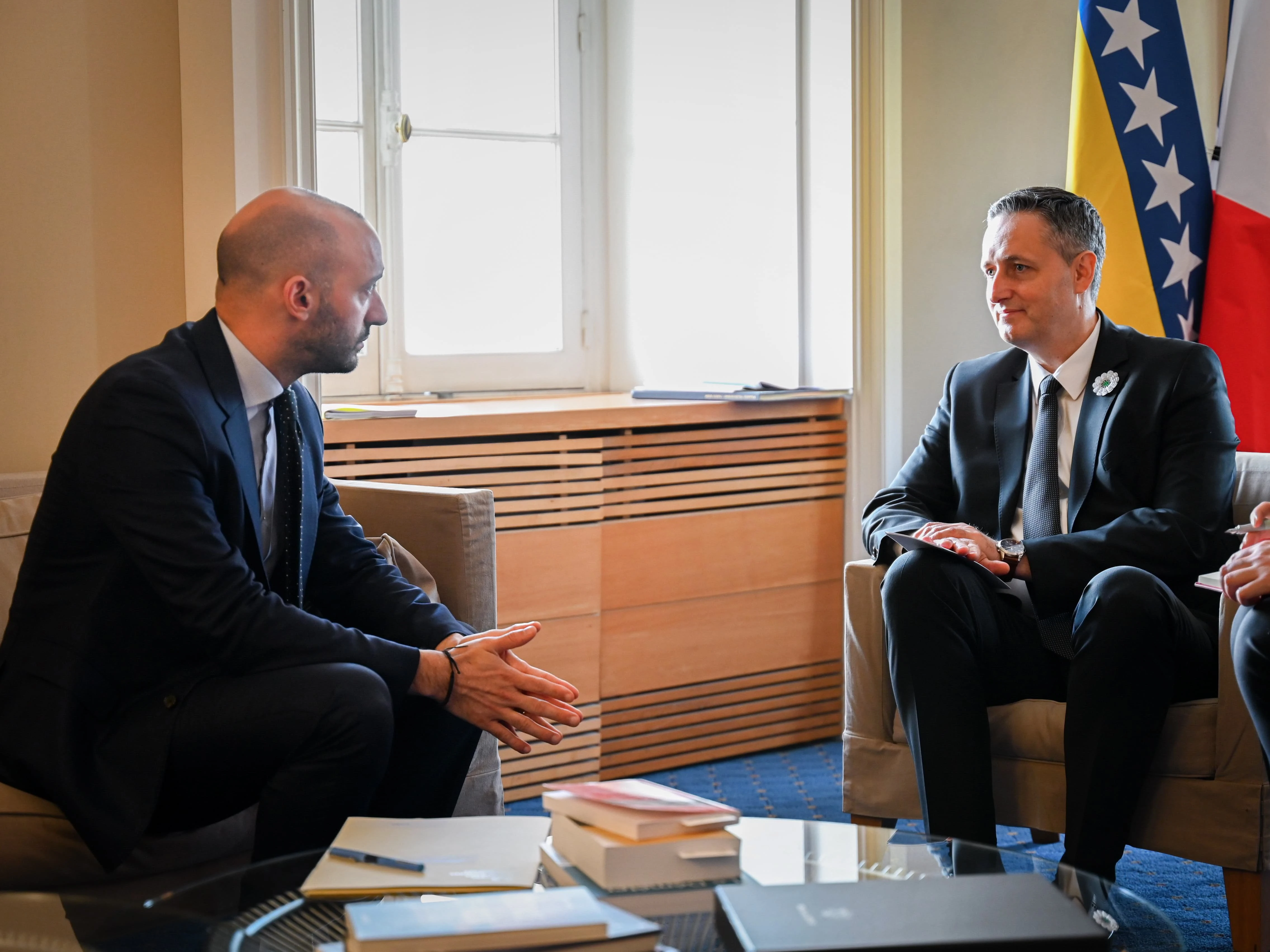 Denis Bećirović i Benjamin Haddad