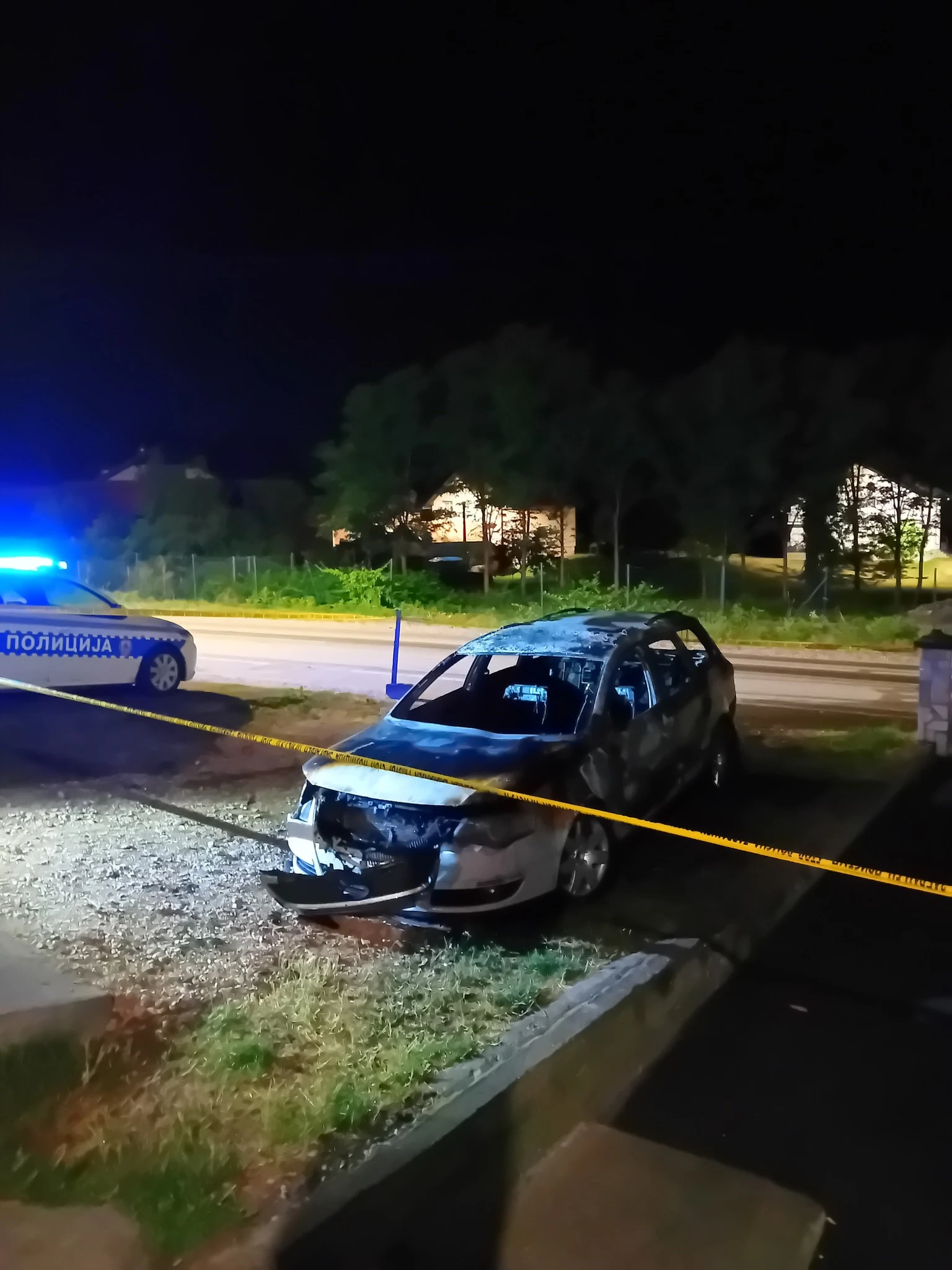 Izgorjela auto zastupnika u NSRS  Amira Hurtića