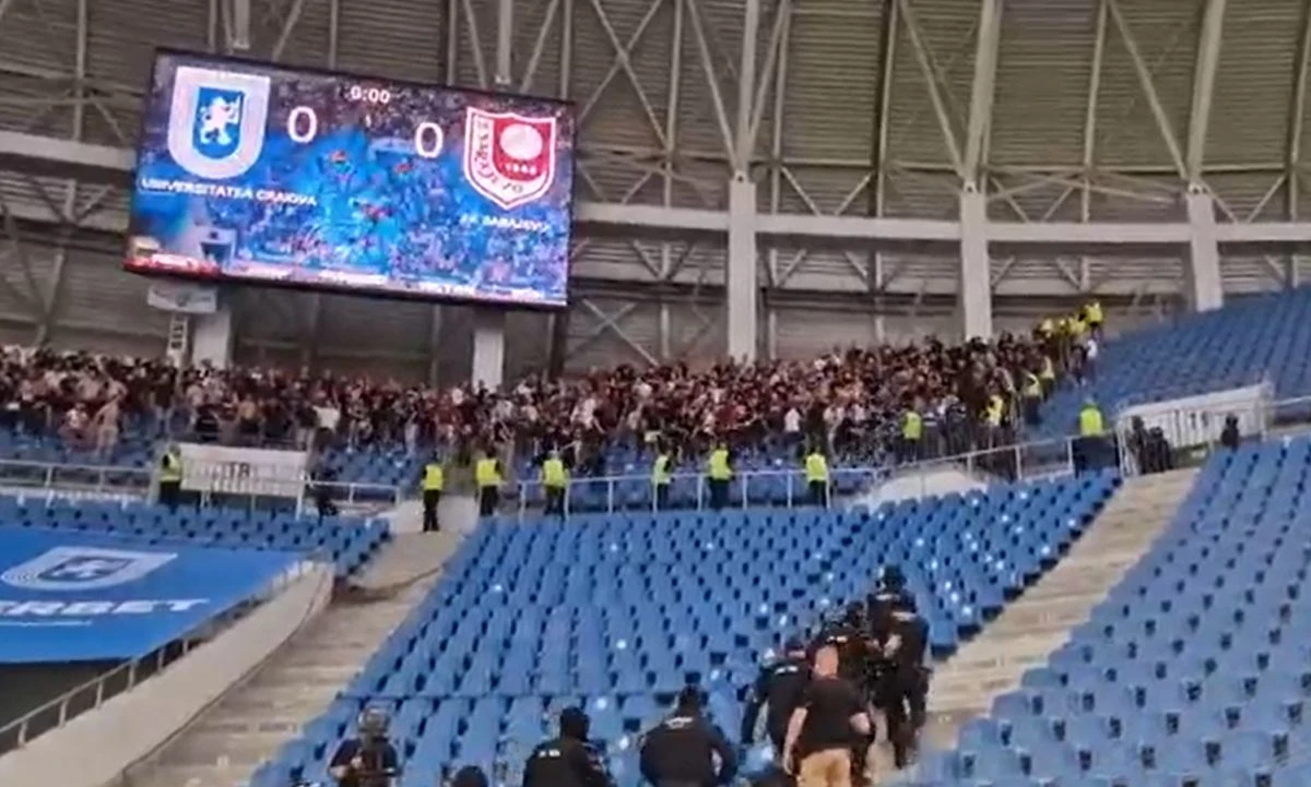Sukob na tribini gdje su smješteni navijači Sarajeva