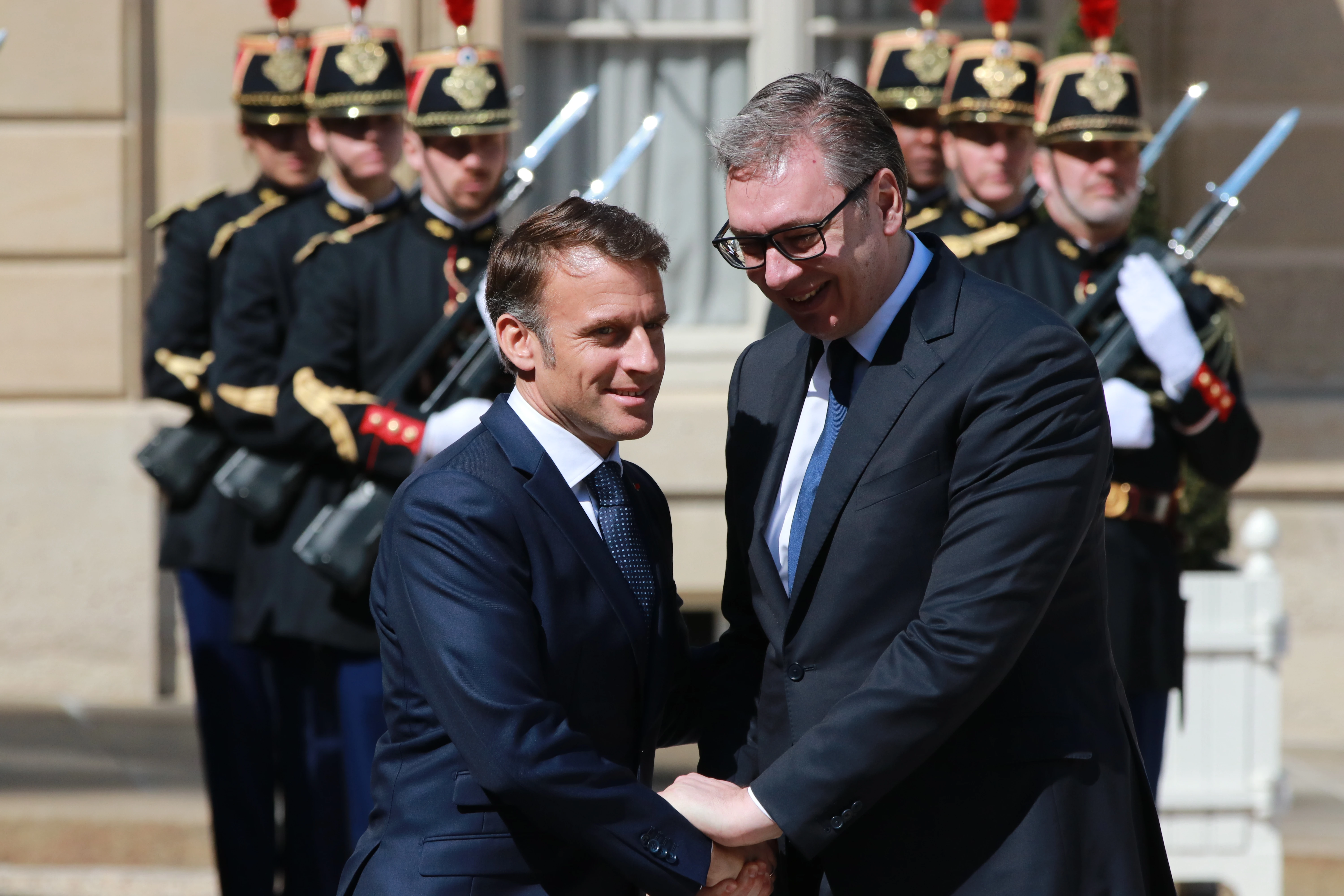Emmanuel Macron i Aleksandar Vučić