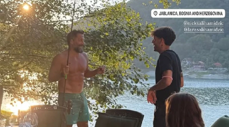 Salihamidžić sa sinom Nickom