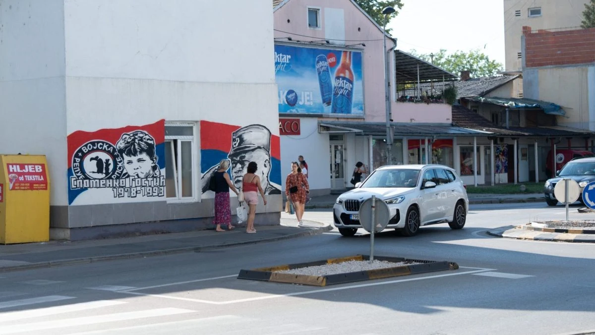 Mural zločinca u Banjoj Luci