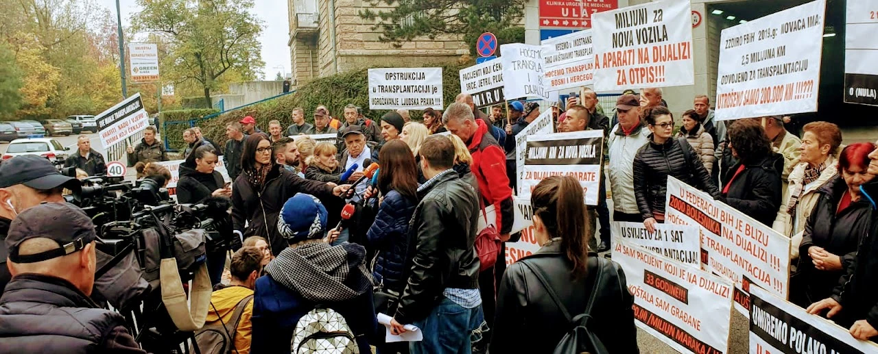 Protest dijaliznih pacijenata