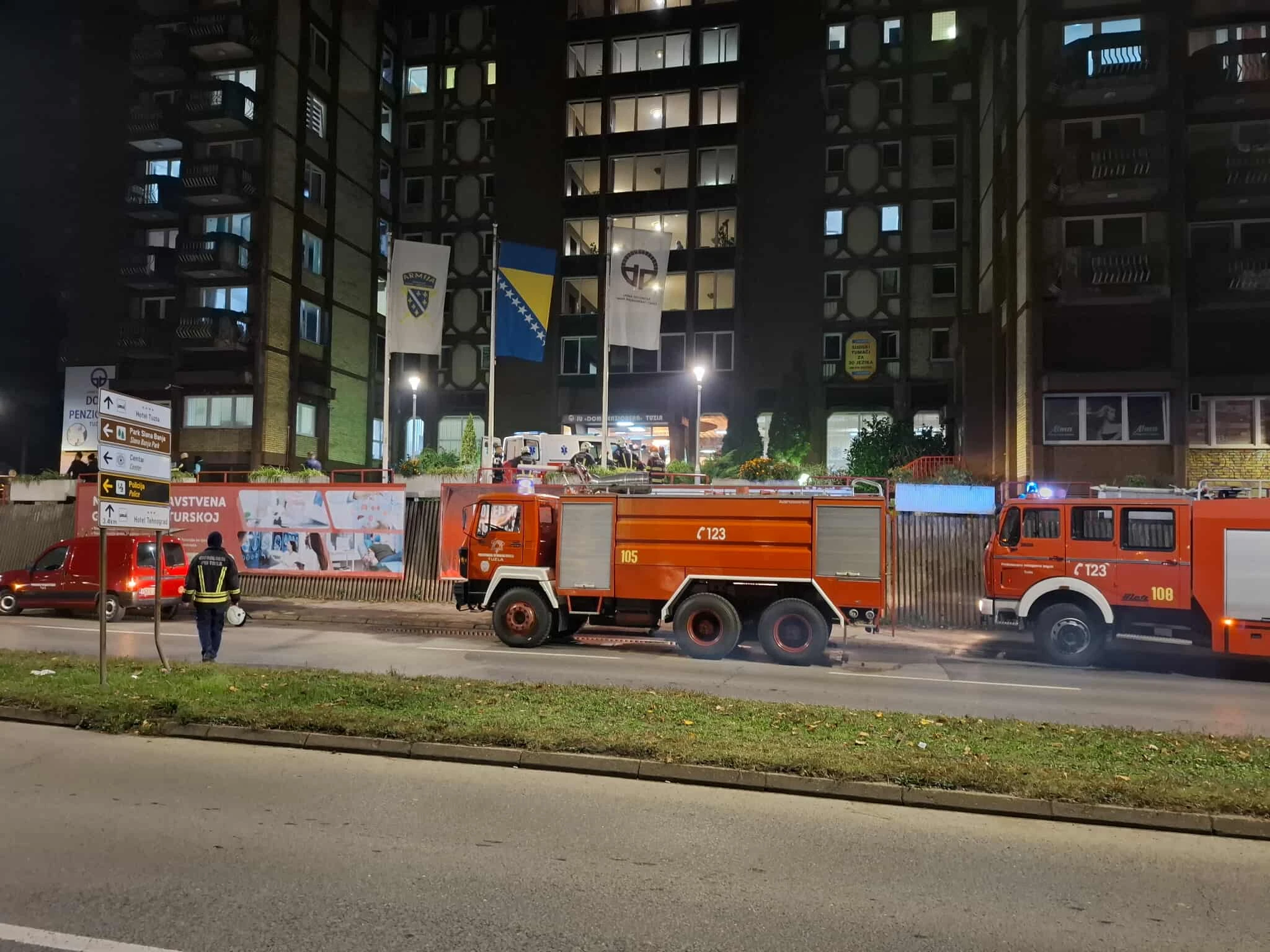 Požar u Domu penzionera Tuzla