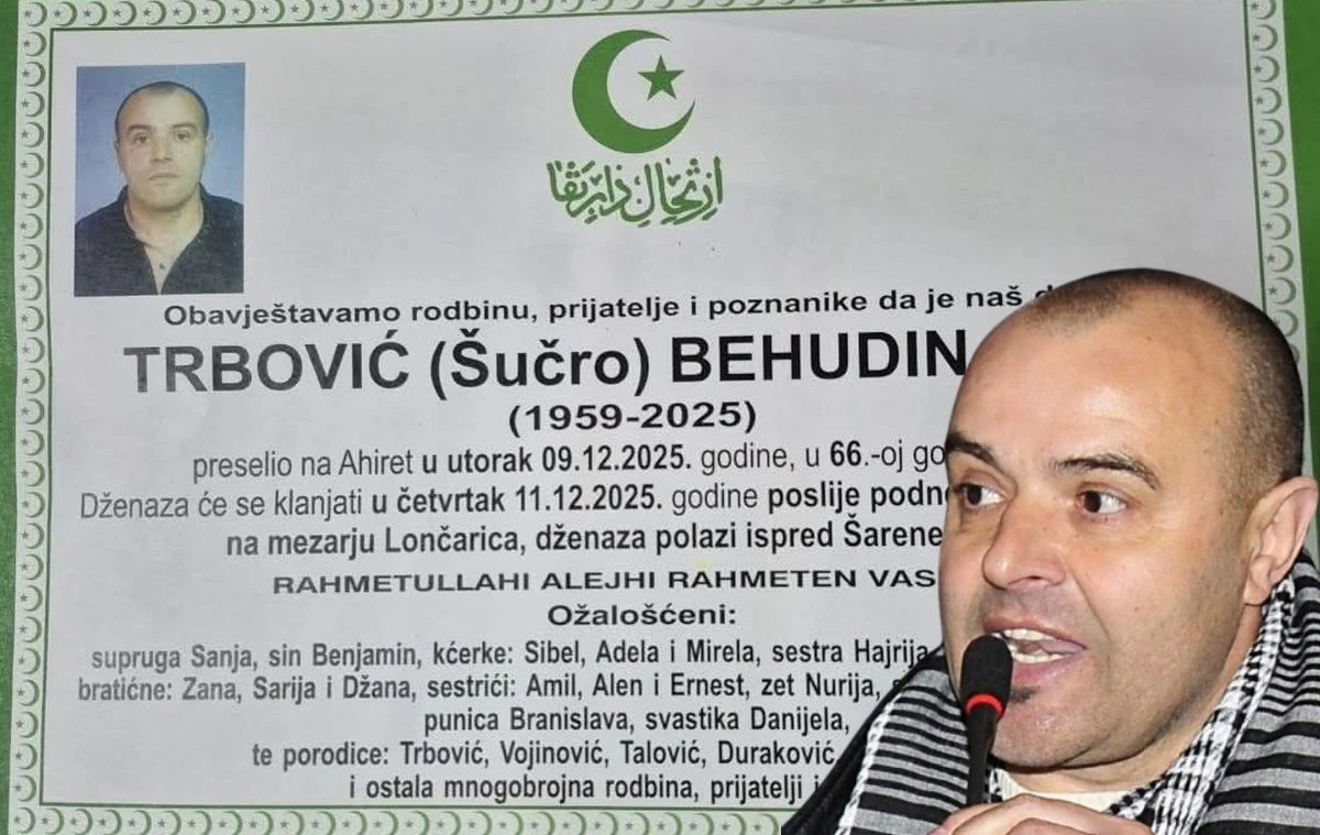 Trbović preminuo od posljedica srčanog udara