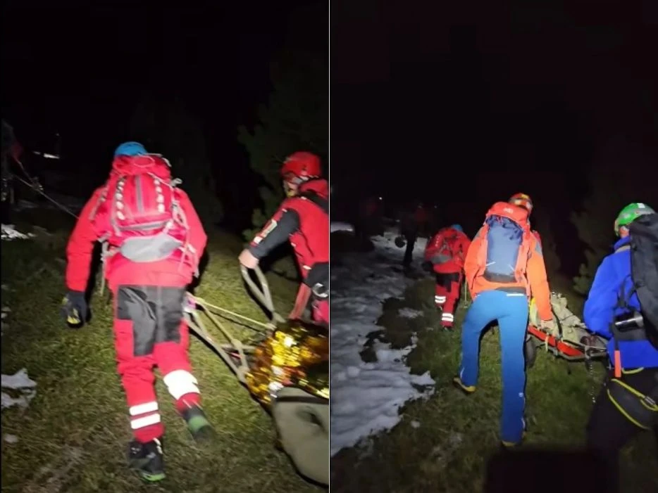 Izvlačenje stradalog na Visočici