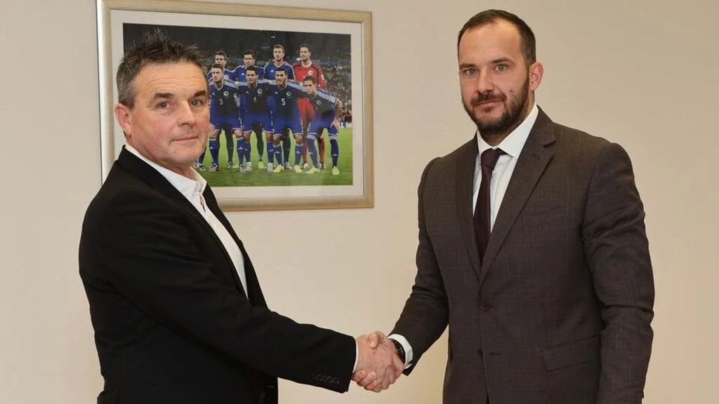 Čeferin i predsjednik Saveza Vico Zeljković