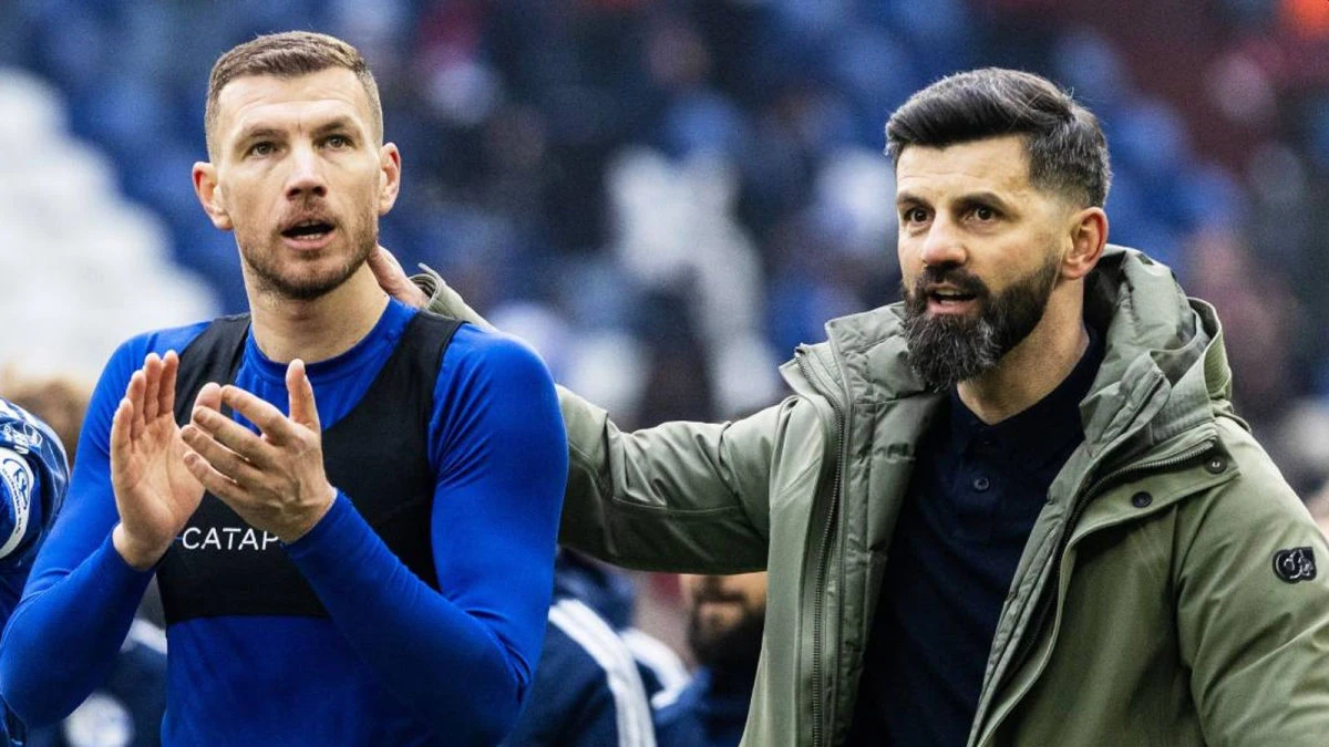 Edin Džeko i Miron Muslić