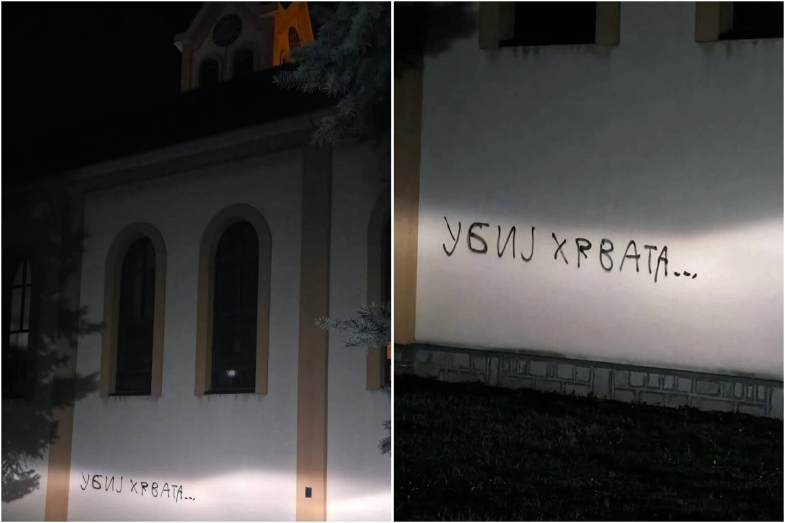 Uvredljivi grafit ispisan na crkvi