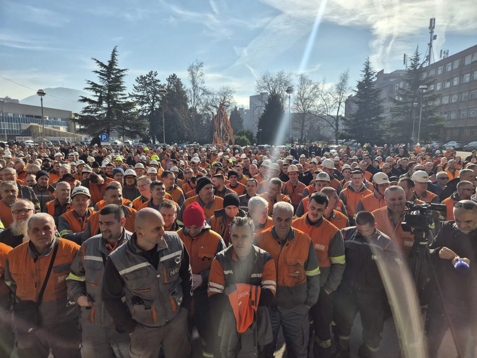 Protest radnika Nove Željezare Zenica