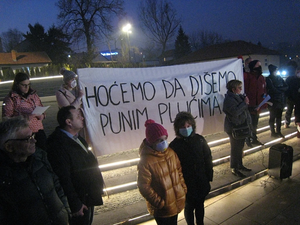 Tuzla: Protest za čist zrak