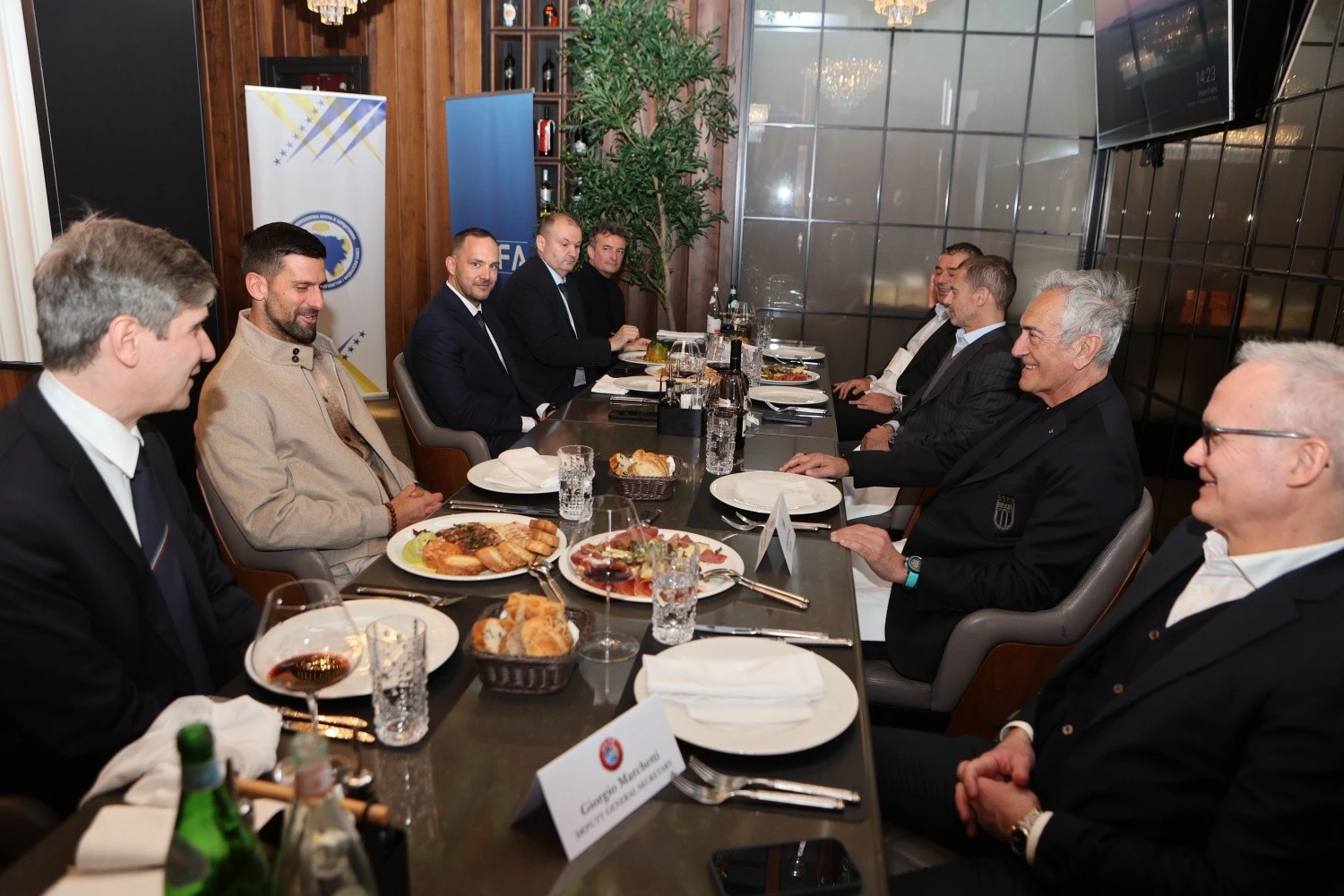 Vico Zeljković na ručku ugostio Čeferina, Đokovića, predsjednika FS Italije…
