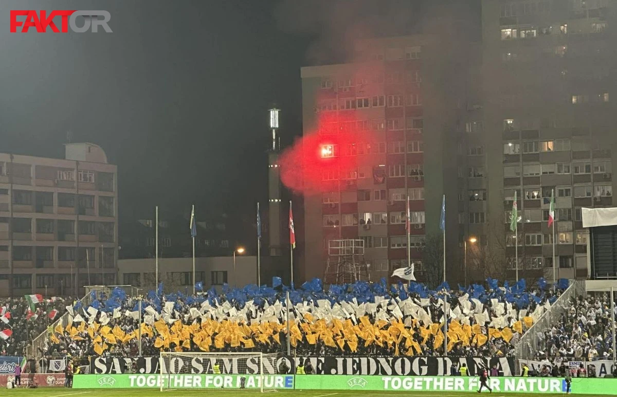 Spektakularne scene s Bilina polja: Koreografiju BHF-a uveličali Zeničani iz svojih domova