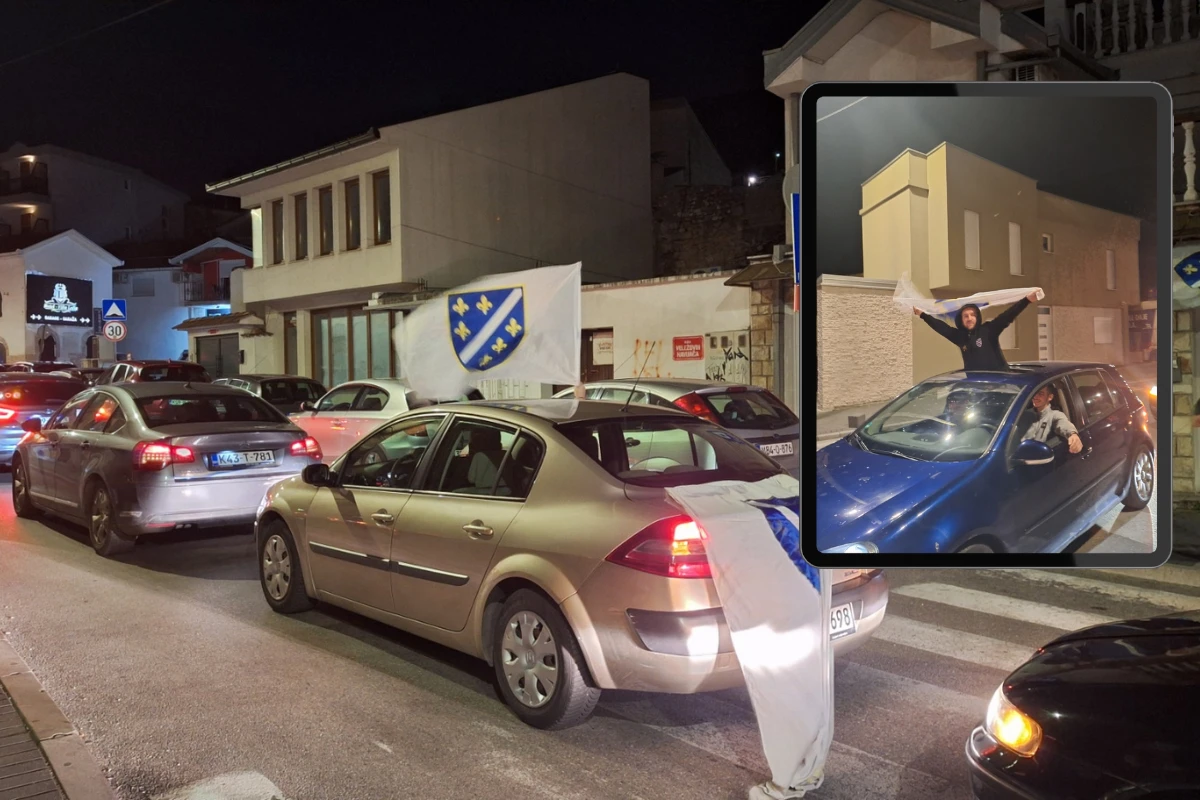 Neviđena euforija zahvatila Mostar: Plasman BiH na SP slavit će se do jutra