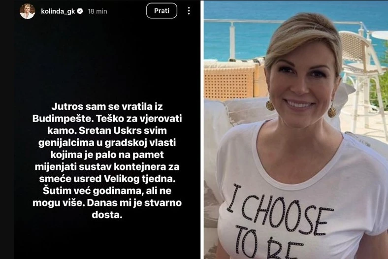 Kolinda se vratila u Zagreb i naljutila ju hrpa smeća: Stranci komentiraju da je grad prljav