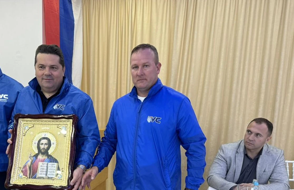 Nenad Stevandić, lider US-a, i Igor Vuković