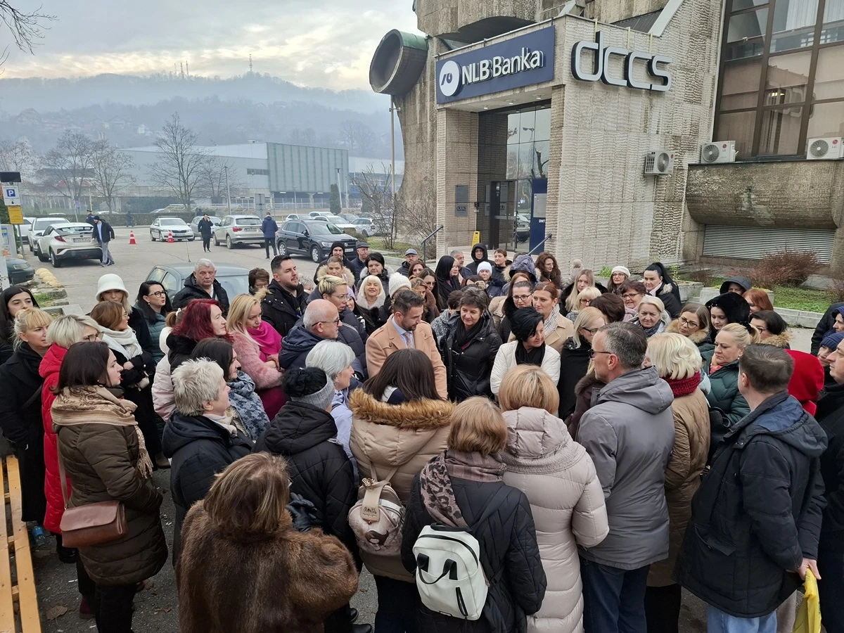 Jedan od protesta zaposlenih u pravosuđu TK